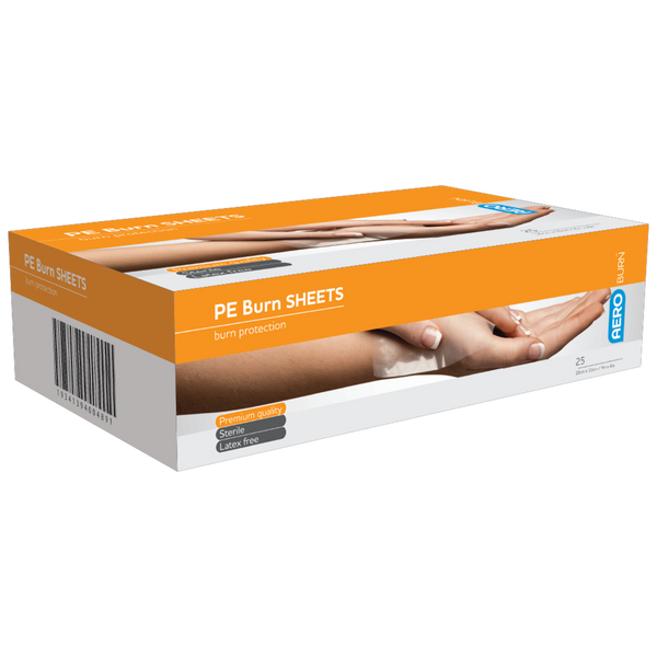 Polyethylene Burn Sheet 10 x 10cm - 25 Pack