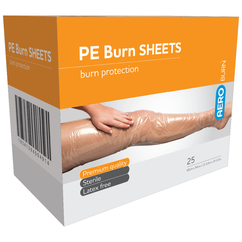 Polyethylene Burn Sheet 60 x 90cm - 25 Pack