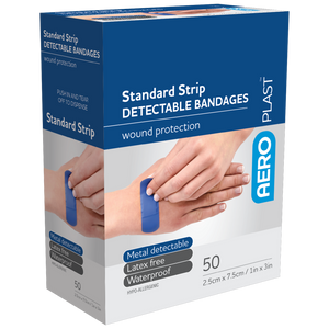 Standard Detectable Bandages (Extra Wide Strip) - Pack of 50