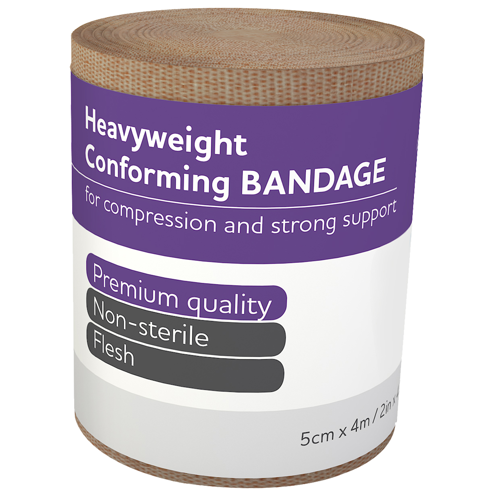 Heavyweight Conforming Bandages 5cm x 4m - 12 Pack