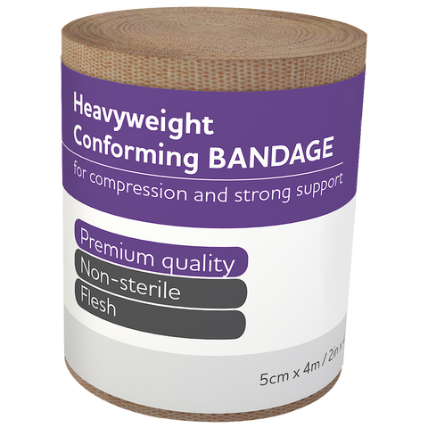 Heavyweight Conforming Bandages 5cm x 4m - 12 Pack