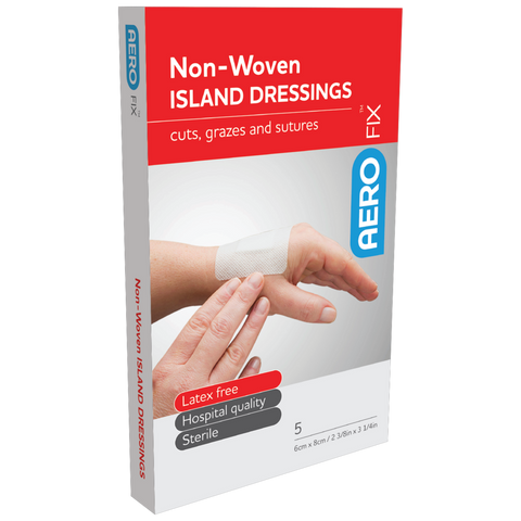 Non-Woven Island Dressings 6cm x 8cm - Box of 5
