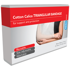 Calico Triangular Bandages 96cm x 96cm x 136cm - 10 Pack
