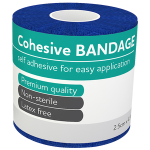 Cohesive Bandages 2.5cm x 4.5m - 12 Pack