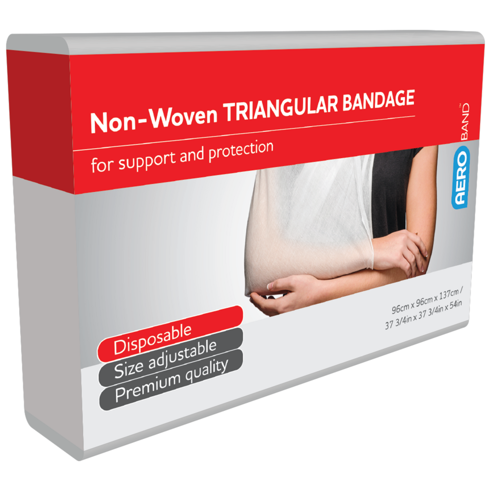 Non-Woven Triangular Bandages 96cm x 96cm x 136cm - 10 Pack