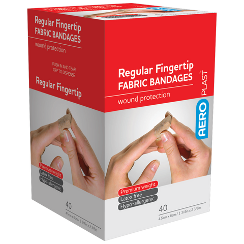 Premium Fabric Bandages (Fingertip Dressing) - Box of 40