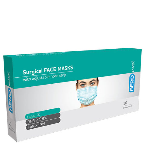 Level 2 Surgical Face Masks - Box of 10