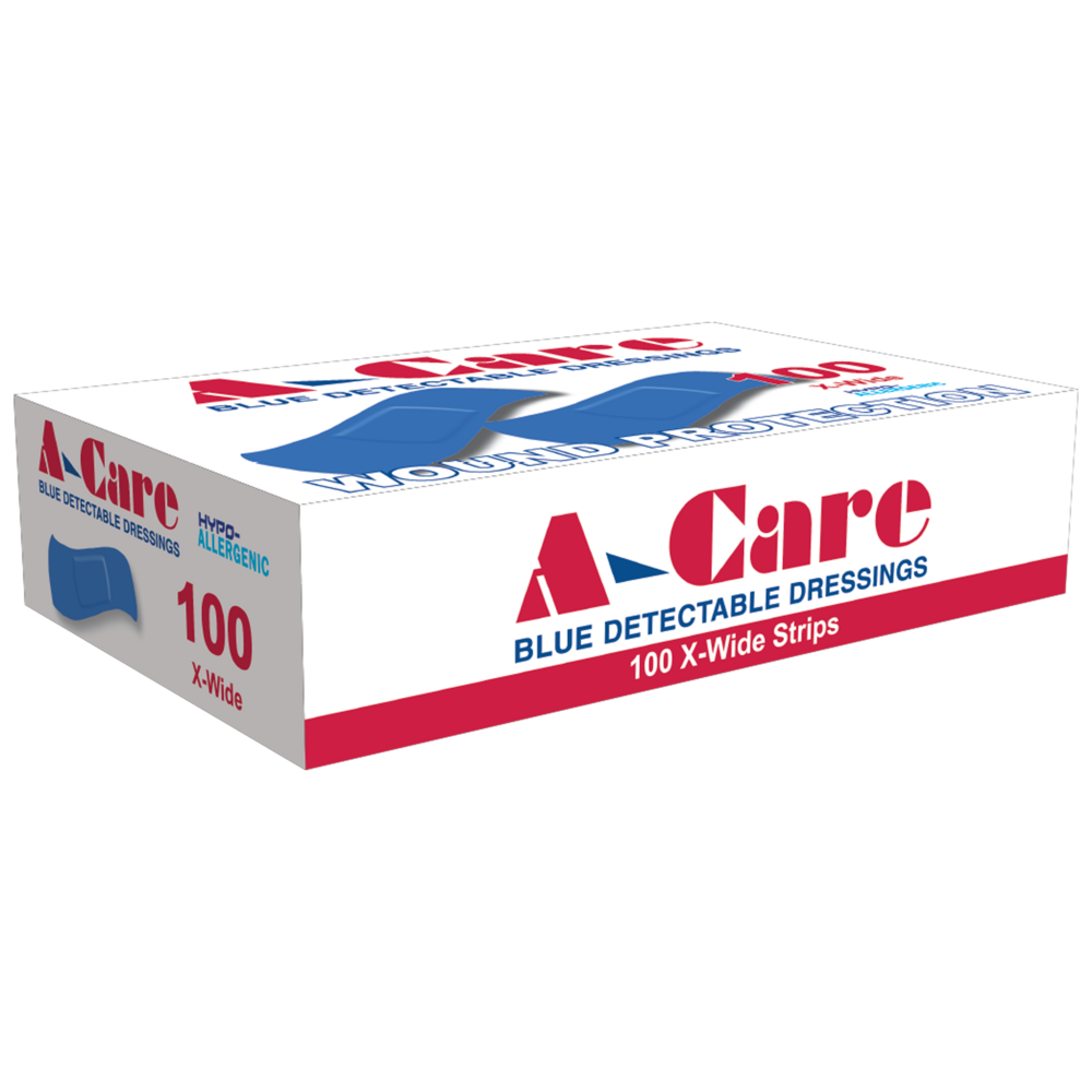 A-Care Detectable Bandages - Standard Strip - Box of 100