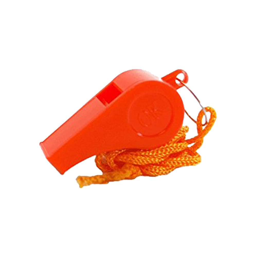 AEROSUPPLIES Orange Plastic Whistle